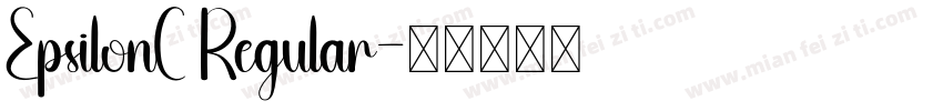 EpsilonC Regular字体转换